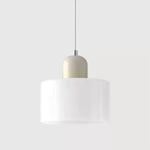 Vintage Stained Glass Chandelier Light Fixture – Modern Retro E27 Pendant Lamp in Pink, Orange, Green & White - Warm White - White4