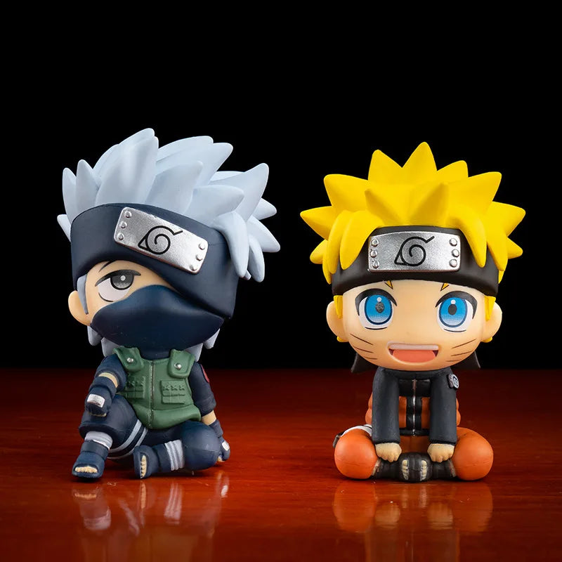 Bandai 9cm Naruto Shippuden Q-Version Chibi Anime Figure – Uzumaki Naruto, Kakashi, Sasuke & Itachi Mini PVC Model Toy for Desk Decor - Product Photo 2