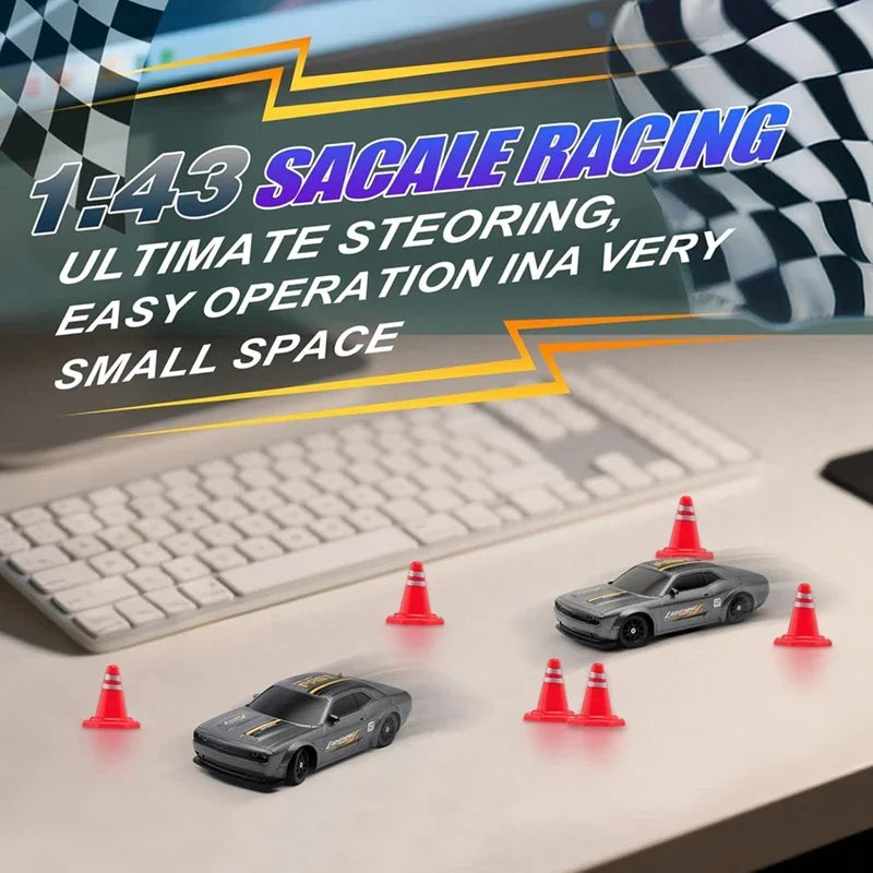 1:43 Scale 4WD RC Drift Car – 2.4GHz High-Speed Remote Control 4x4 Racing Toy with Rechargeable Lithium Battery for Kids & Adults - Product Photo 5