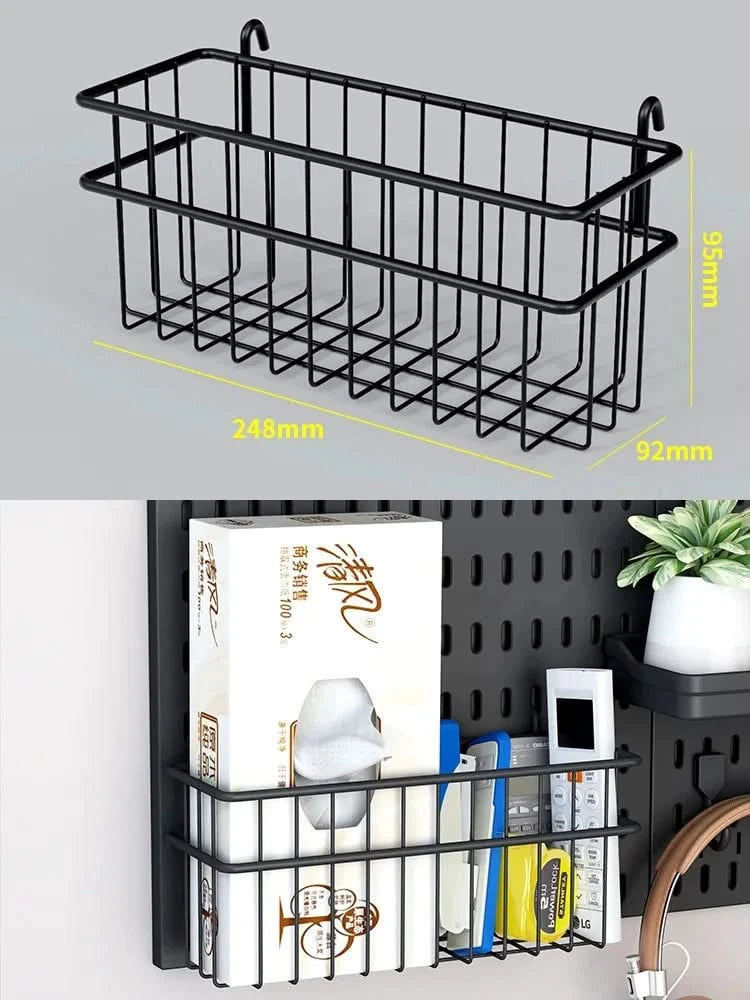 Wall-Mounted No-Punch Storage Board for Gaming Room, Study, Living Room