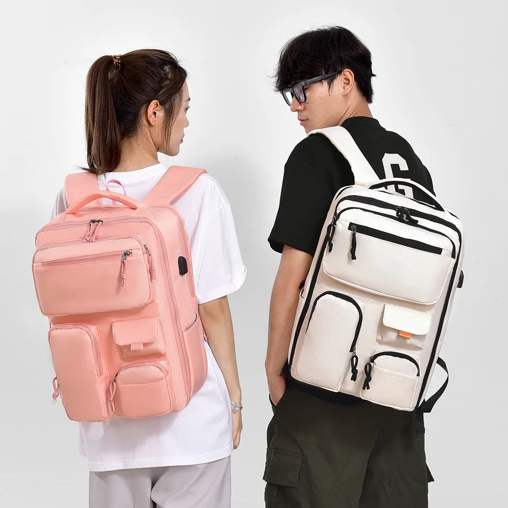 Multi-Pocket 15.6 Inch Laptop School Backpack - Product Photo 3