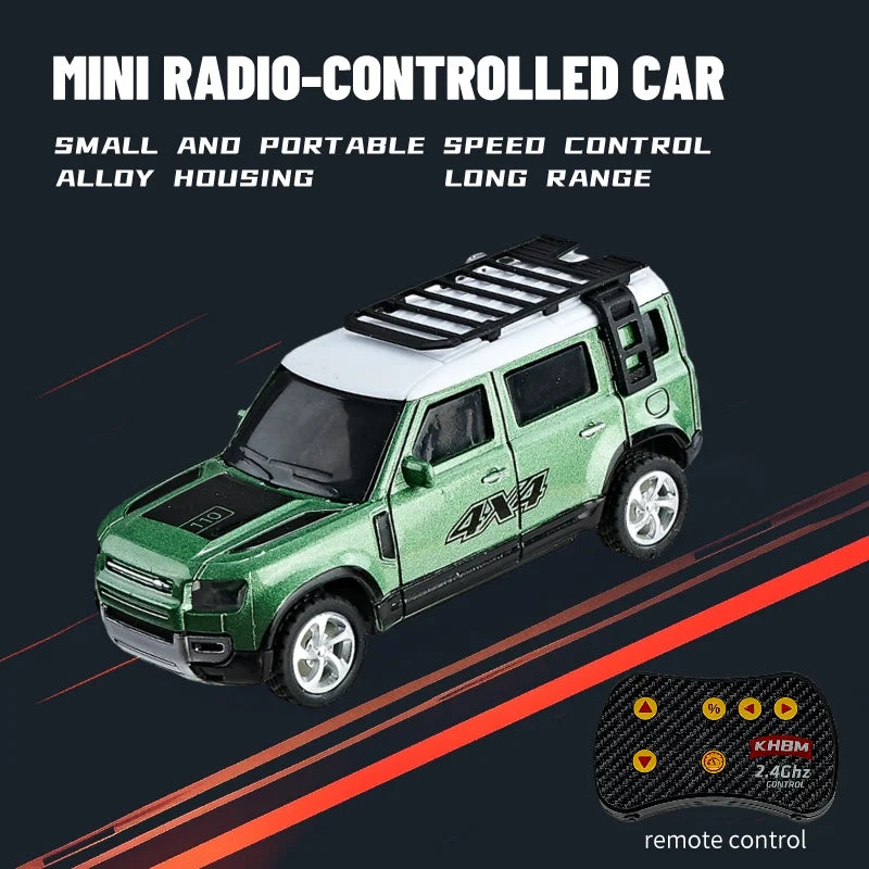 1/64 Mini Alloy Remote Control Car JZ06 – Portable Pocket RC Vehicle with 60-Min Work Time, 3.7V Battery & CE Certification - HB001B