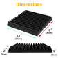 12-Pack Soundproof Foam Panels – Acoustic Wall Panels for Studio & Home