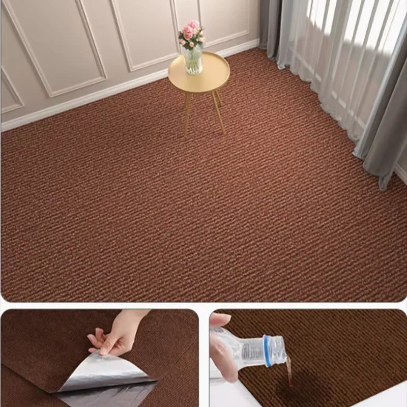 Self-Adhesive Felt Cat Scratching Carpet Roll (40cmx3m) – DIY Water Absorbent Furniture Guard & Doorway Mat - Brown - 40cmX300cm - China Mainland
