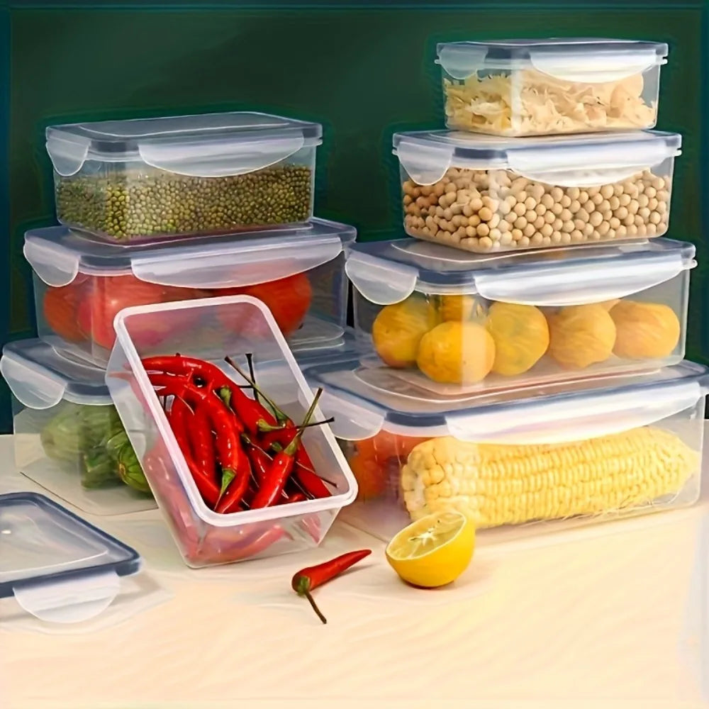 8-PC Airtight Food Storage Container Set – BPA-Free PP Plastic Kitchen Organizer for Dry Goods, Fruit & Veggies - Product Photo 5