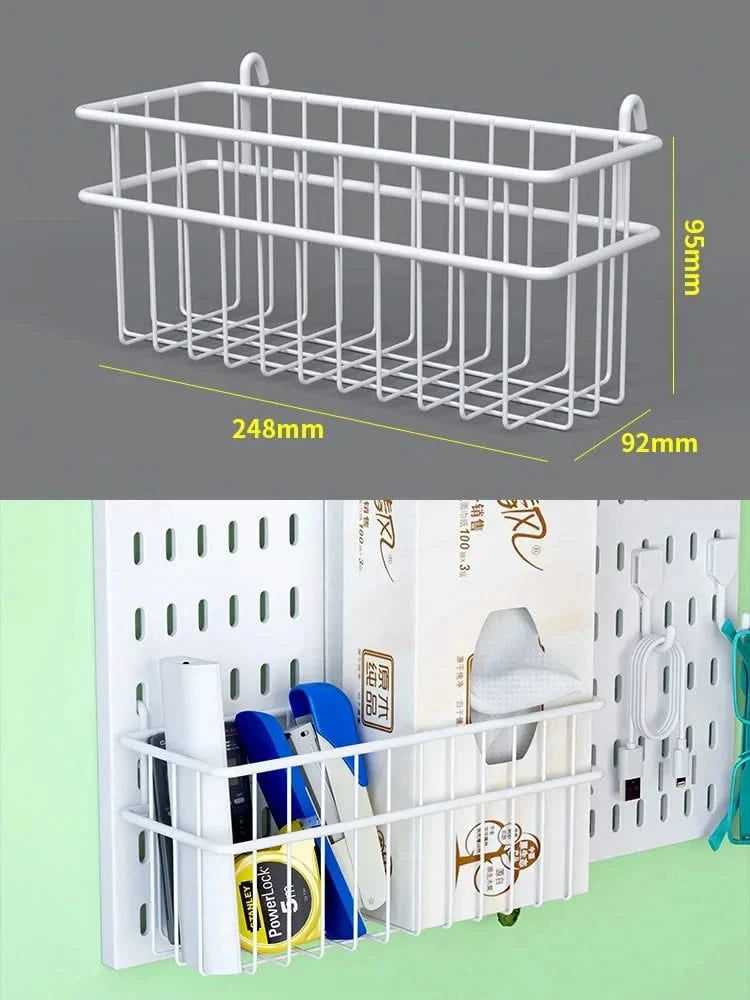 Wall-Mounted No-Punch Storage Board for Gaming Room, Study, Living Room