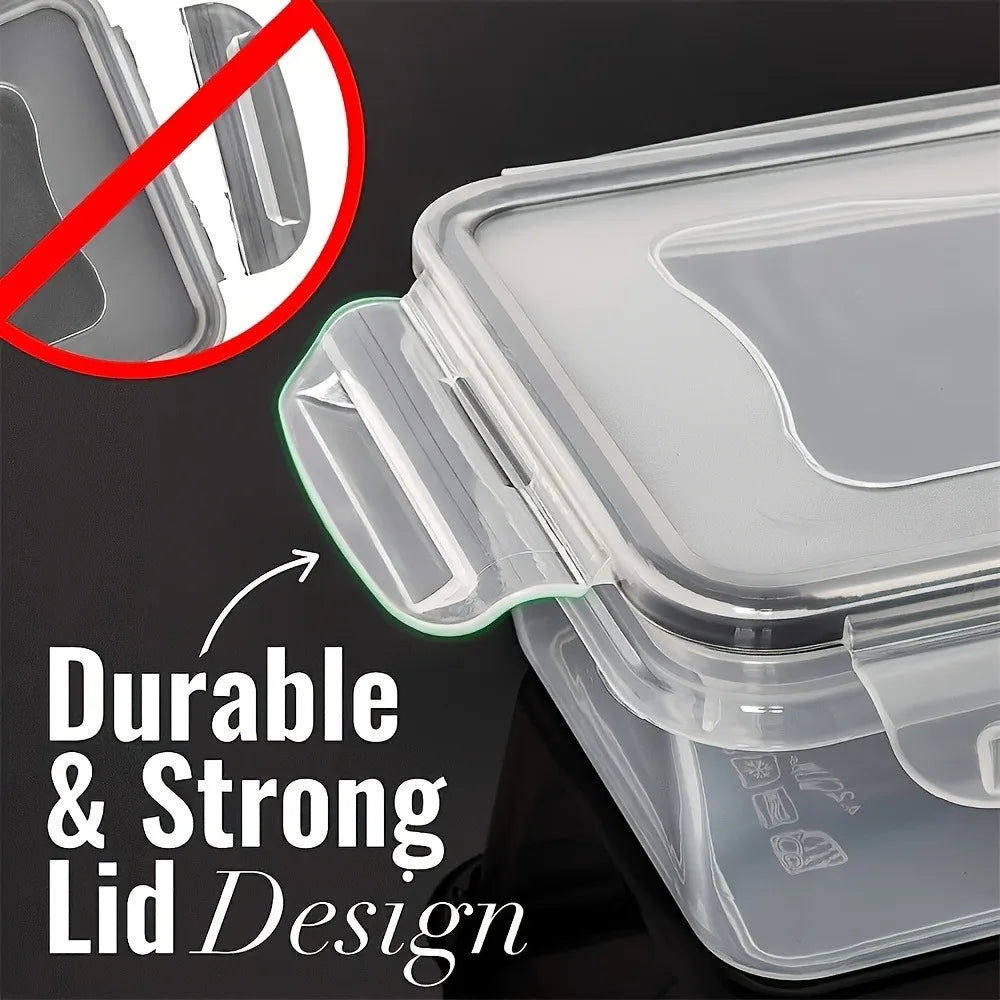 8-PC Airtight Food Storage Container Set – BPA-Free PP Plastic Kitchen Organizer for Dry Goods, Fruit & Veggies - Product Photo 6