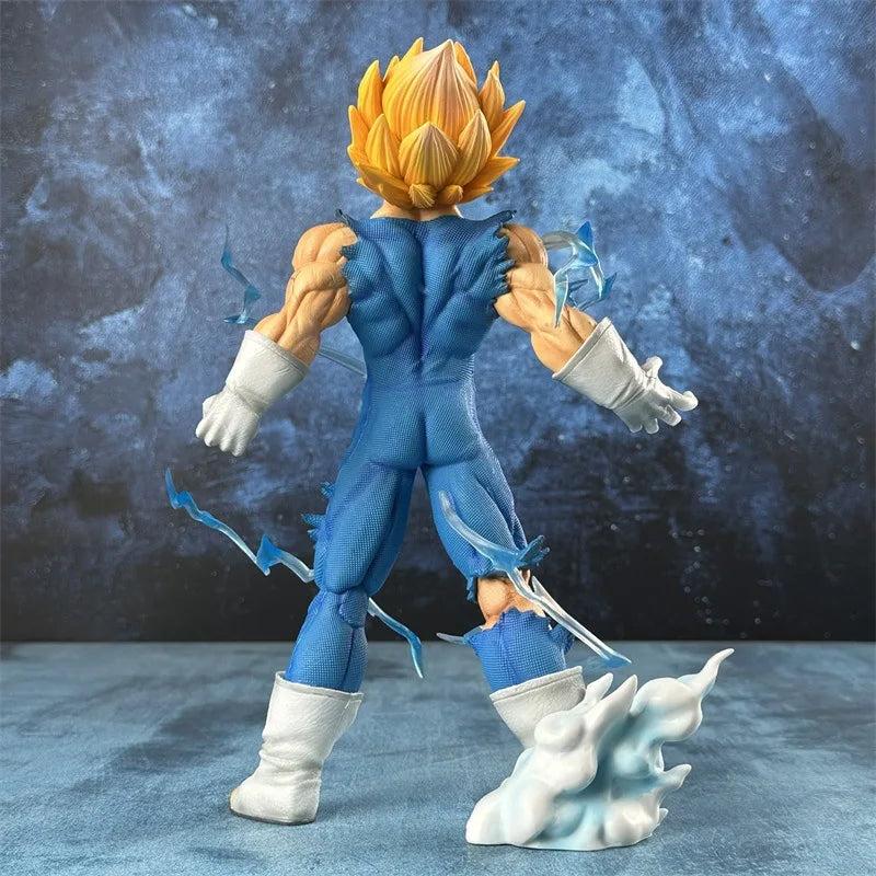Bandai 27cm Dragon Ball Z Majin Vegeta Action Figure – Super Saiyan Self-Destruct Moment 1/12 Scale PVC Collectible Model Statue - Product Photo 3