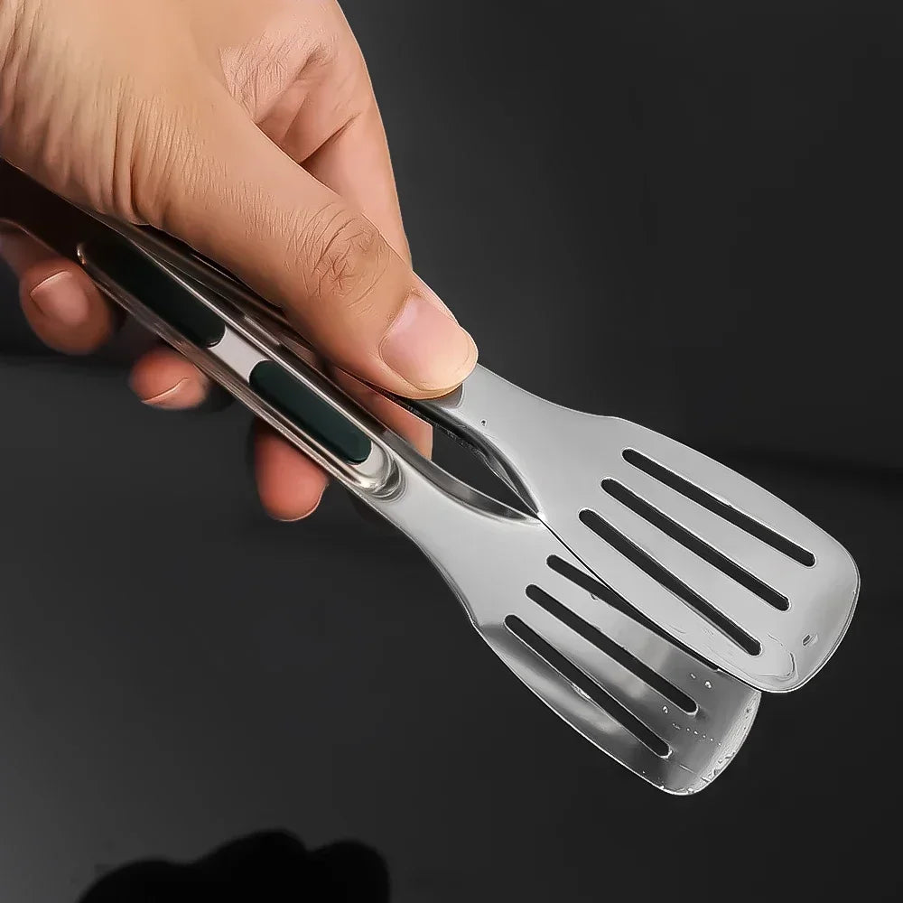DUTRIEUX Heavy-Duty Stainless Steel Meat Tongs – Non-Slip Heat-Resistant Food Clip for Barbecue, Steak & Bakery - Product Photo 5