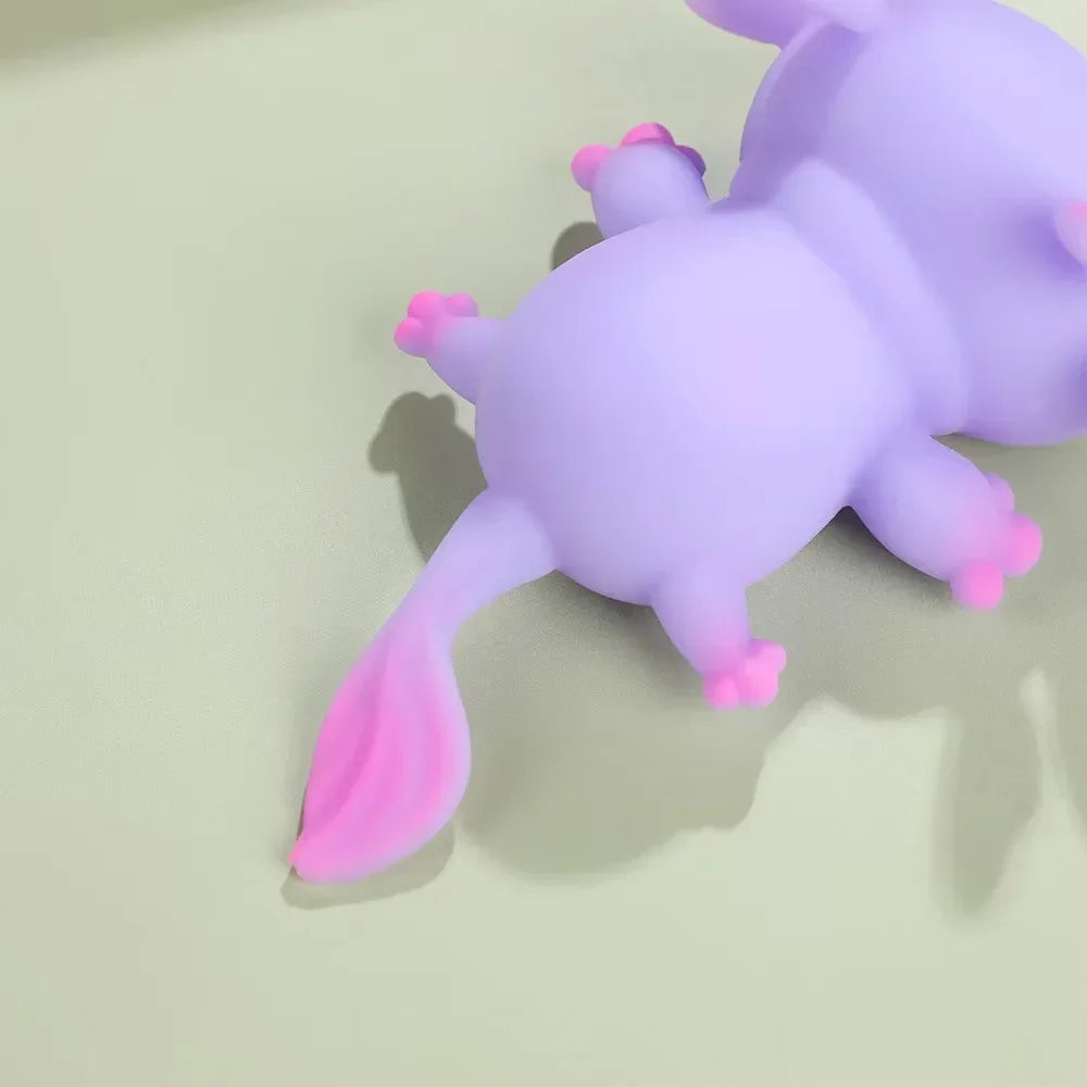 Axolotl Squeeze Ball Antistress Squishy Set – Cute Fish Slow Rising Stress Relief & Stretch Fidget Toy for Kids & Adults (1-4 Pcs) - Product Photo 5