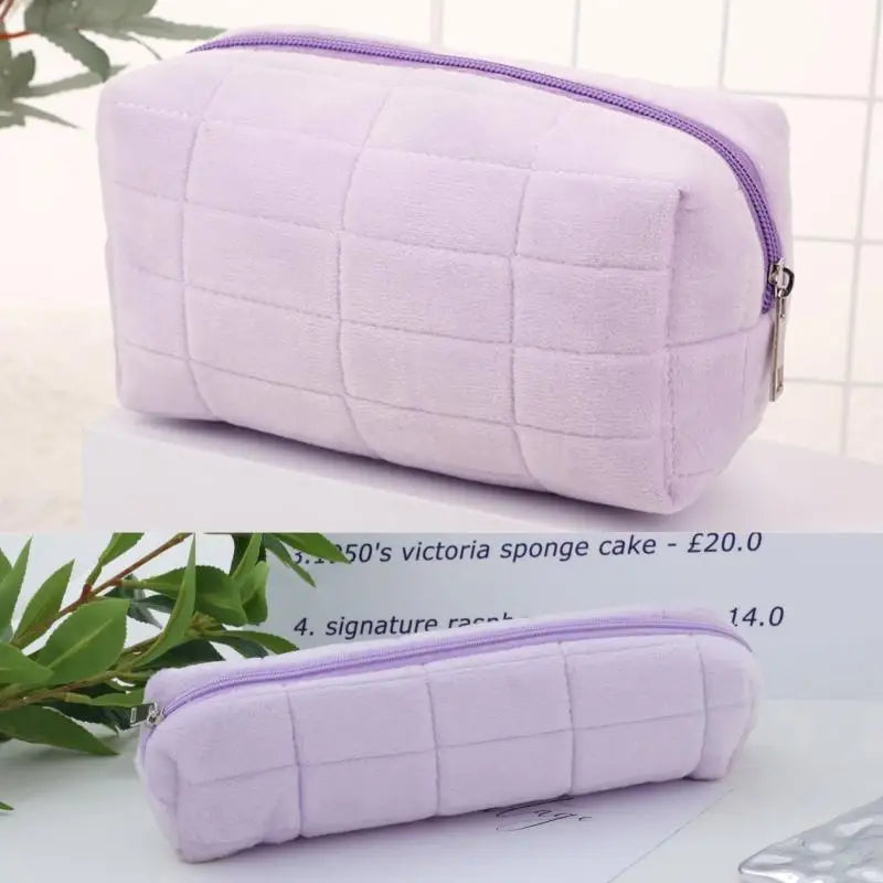 Creative Fluffy Pillow-Shaped Pencil Bag - A10