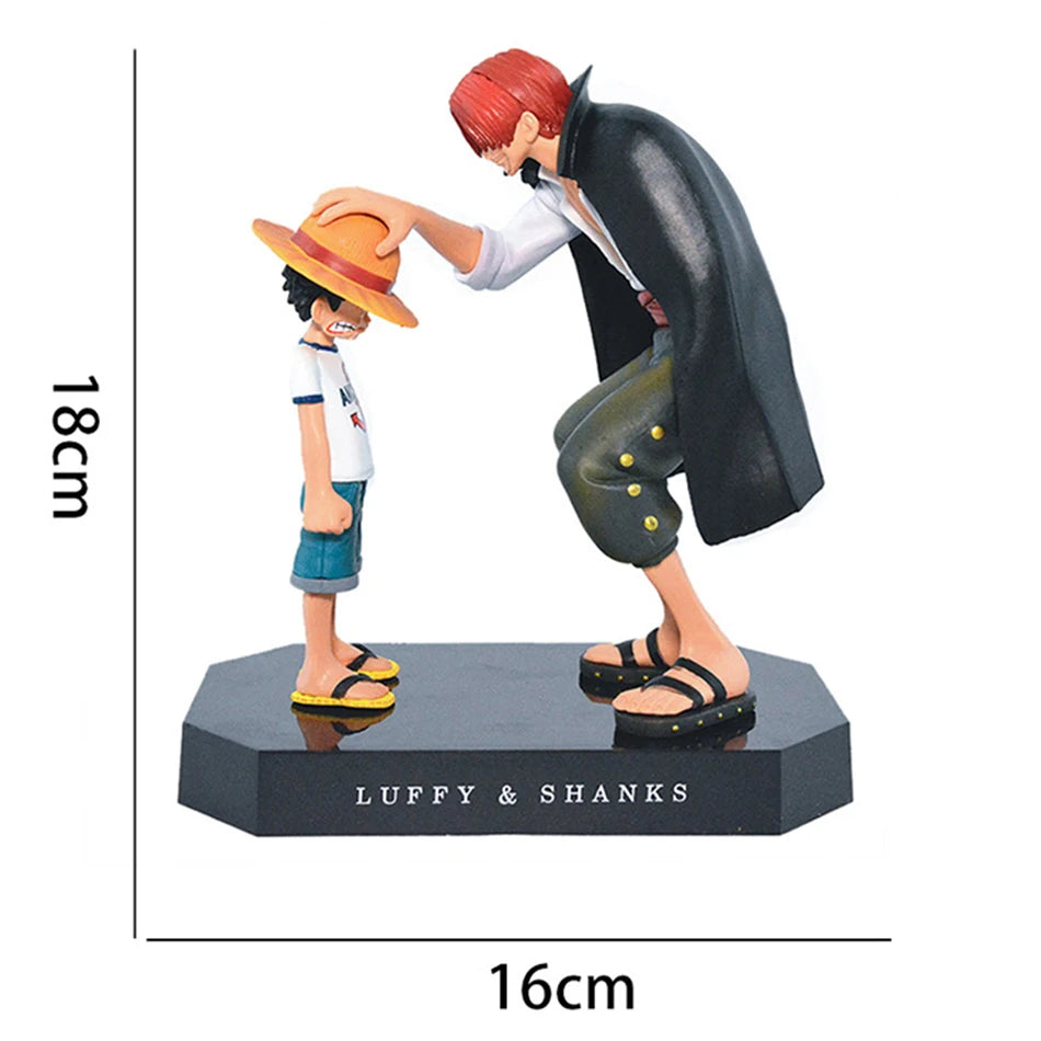 18cm One Piece Anime Figure Four Emperors Shanks Straw Hat Luffy Action Figure One Piece Sabo Ace Sanji Roronoa Zoro Figurine - Product Photo 6