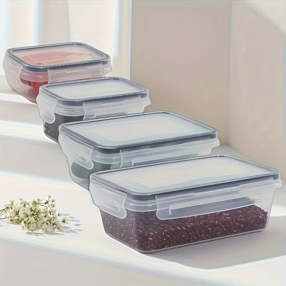 8-PC Airtight Food Storage Container Set – BPA-Free PP Plastic Kitchen Organizer for Dry Goods, Fruit & Veggies - Product Photo 2