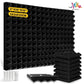 Acoust Insulation Foam Wall Panel - 12Pcs Self-Adhesive Soundproof Pad