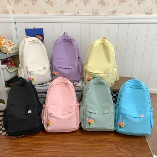 Waterproof Nylon Teenage Girl Schoolbag - Product Photo 1