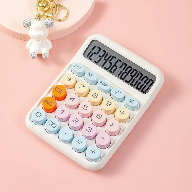 Candy Color Mechanical Desktop Calculator (12-Digit) - A