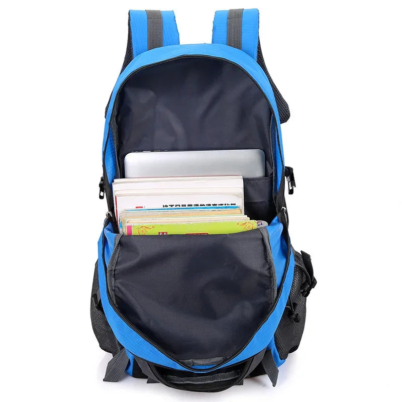 High-quality Nylon Waterproof Travel Backpack Men and Women Mountaineering Travel Bag Hiking Backpack Outdoor Sports Schoolbag - Product Photo 3