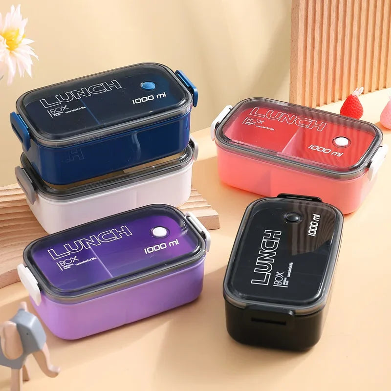 Leakproof Insulated Bento Lunch Box – Portable Plastic Food Container for School & Office - Product Photo 1
