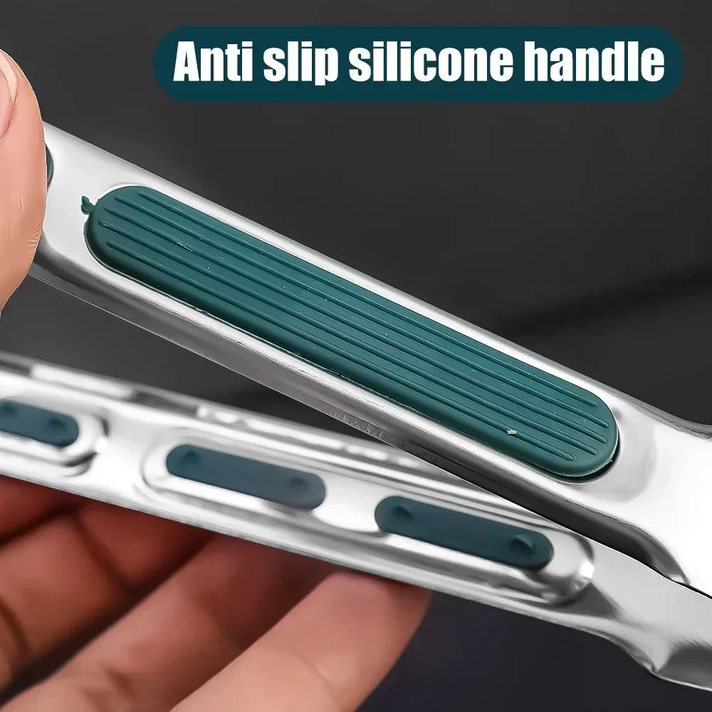 DUTRIEUX Heavy-Duty Stainless Steel Meat Tongs – Non-Slip Heat-Resistant Food Clip for Barbecue, Steak & Bakery - Product Photo 6