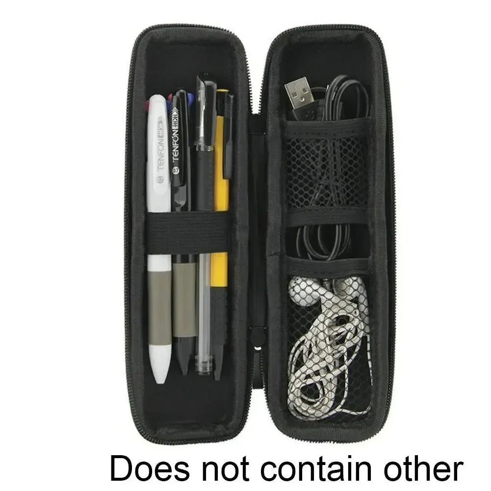 Hard Shell EVA Pencil Case with Mesh Pocket & Elastic Straps – Protective Organizer Box for Apple Pencil & Pens - Product Photo 4