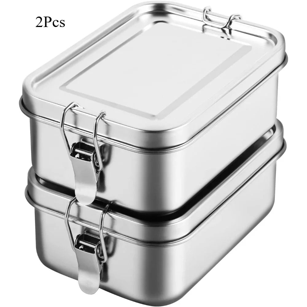Eco-Friendly Stainless Steel Lunch Box – Leakproof Metal Bento Box for School & Work - 1200ml and 2400ml - China Mainland