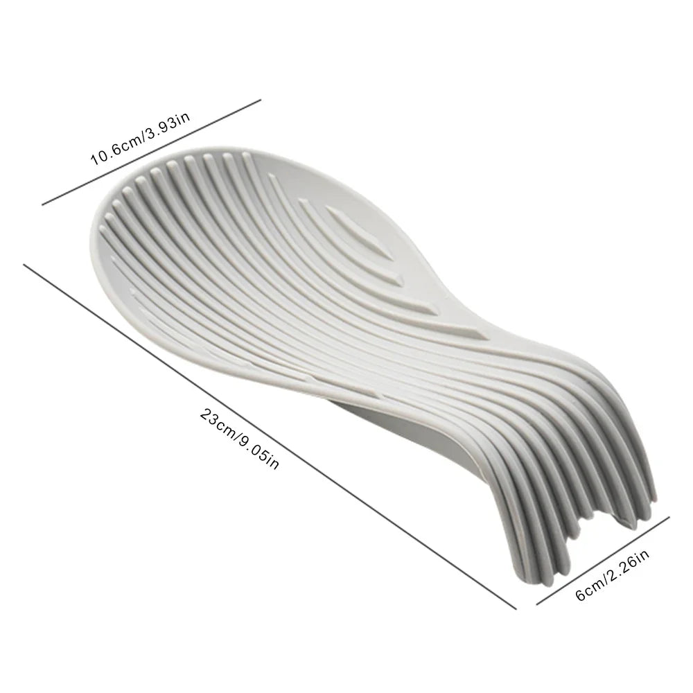 Silicone Insulated Spoon Holder Set – Heat-Resistant Spatula Tray & Cutlery Shelving Rack - Product Photo 3