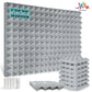 Acoust Insulation Foam Wall Panel - 12Pcs Self-Adhesive Soundproof Pad