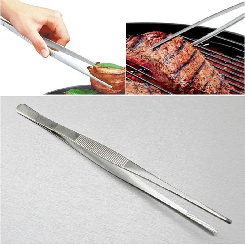 Multifunction Stainless Steel Grill Tongs – Precision Churrasco Tweezers Clip for BBQ, Buffet & Kitchen - Product Photo 2