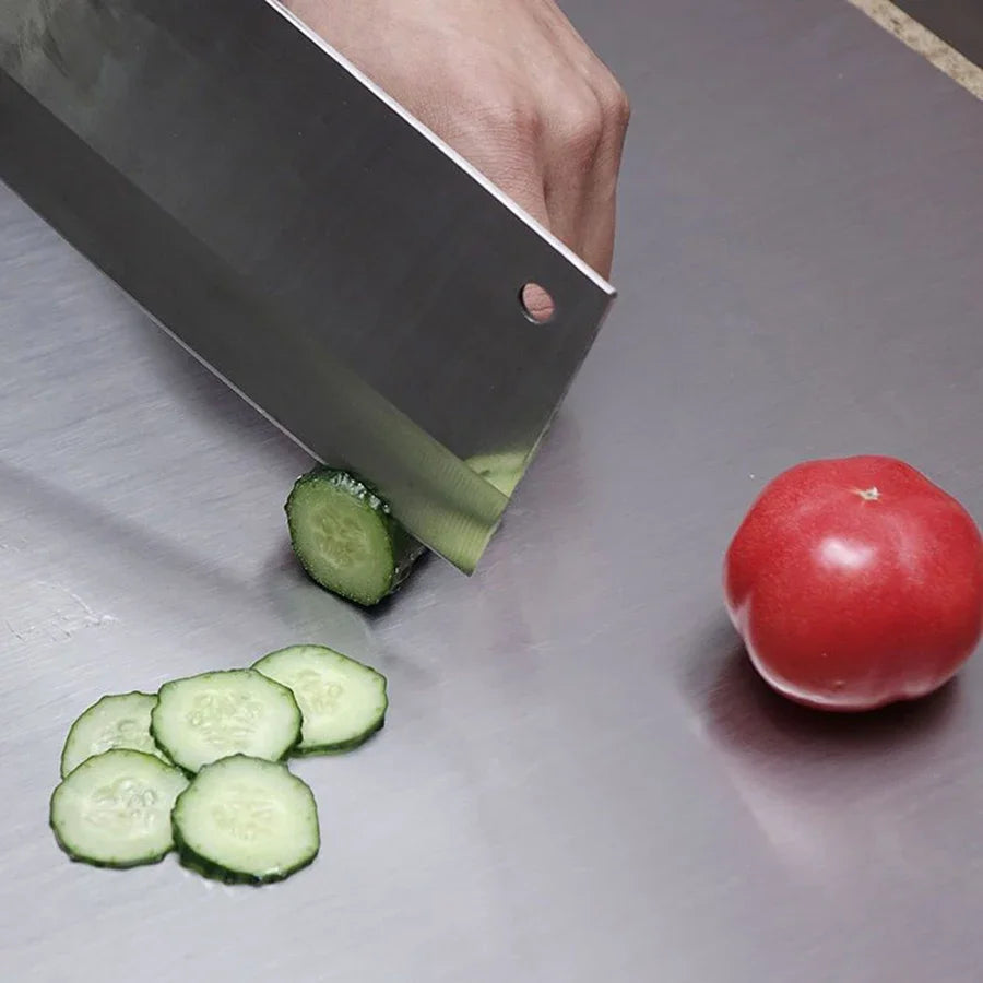 Stainless Steel L-Shaped Countertop Cutting Board – Antibacterial Kneading & Chopping Board for Kitchen - Product Photo 4