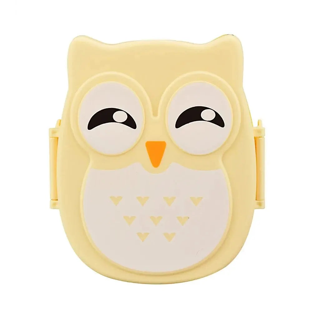 Portable Owl Kids Lunch Box with Lids – 2-Compartment Food Storage Box for School - Product Photo 3