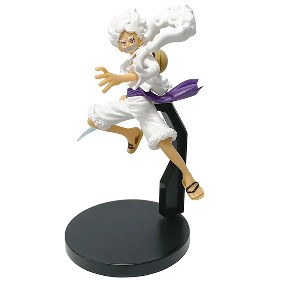 Bandai 18cm One Piece Gear 5 Sun God Nika Luffy Anime Figure – Remastered PVC Action Statue Model Toy for Collectors & Desk Display - no box