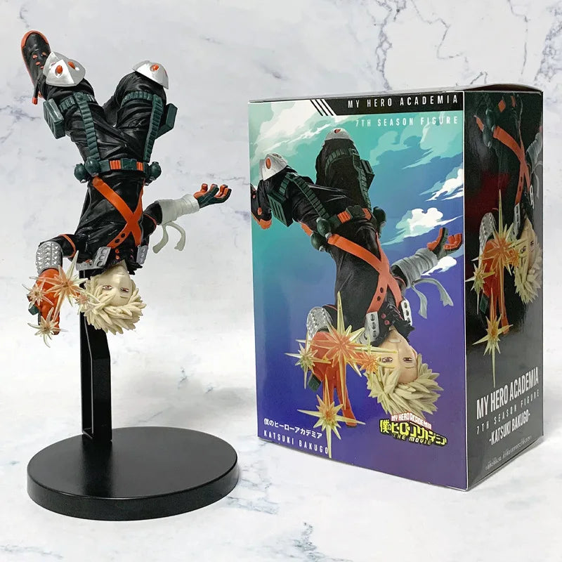 Genuine Bandai Banpresto 23cm My Hero Academia Season 7 Katsuki Bakugo Anime Action Figure – 1/12 Scale PVC Collectible Model Statue - With box 1