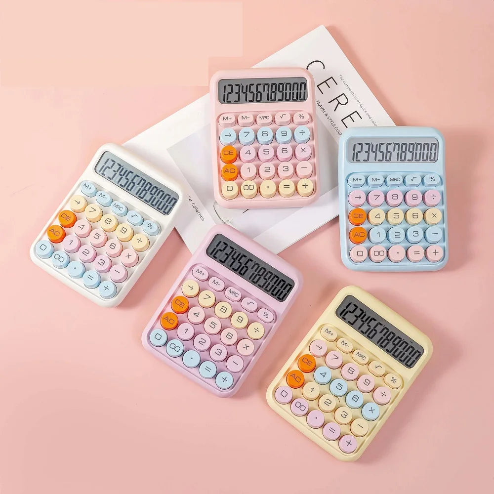 Candy Color Mechanical Desktop Calculator (12-Digit) - Product Photo 5