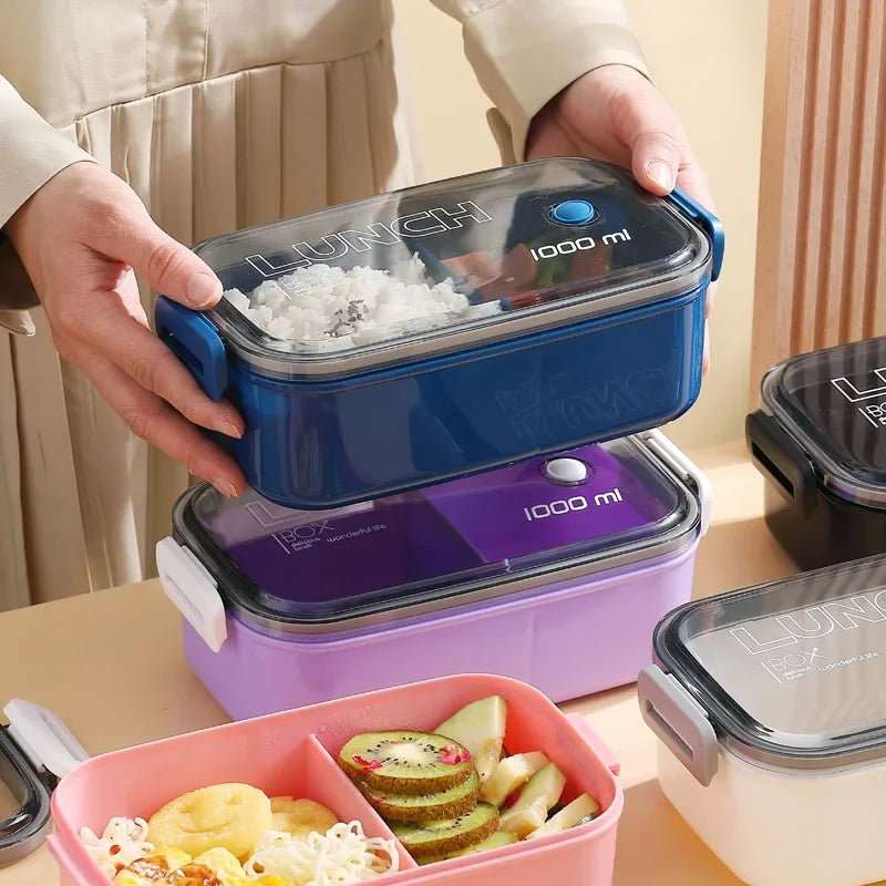 Leakproof Insulated Bento Lunch Box – Portable Plastic Food Container for School & Office - Product Photo 4