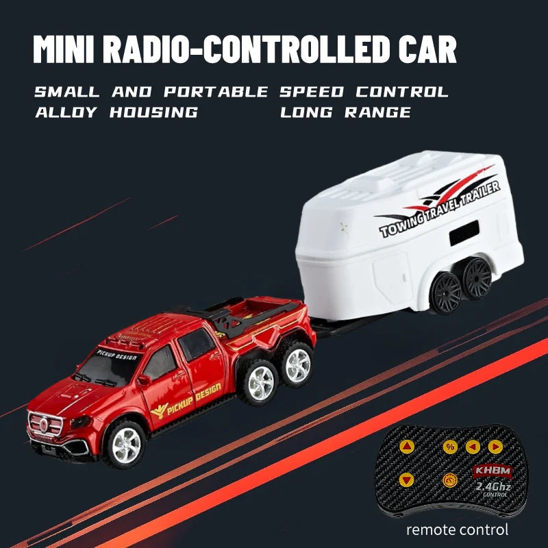 1/64 Mini Alloy Remote Control Car JZ06 – Portable Pocket RC Vehicle with 60-Min Work Time, 3.7V Battery & CE Certification - C-HB004C