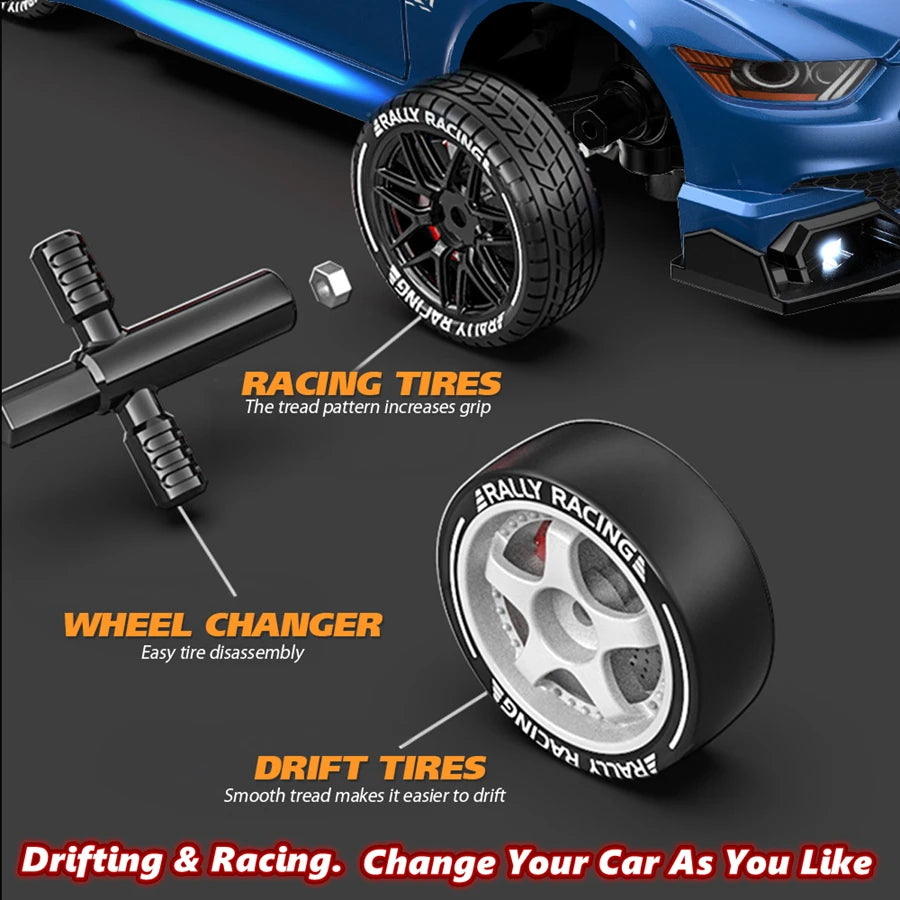 1:24 Scale 4WD RC Drift Car GTRPRO / AE86PRO Model – 2.4G High-Speed Remote Control 4x4 Drift Racing Vehicle Toy with Rechargeable Lithium Battery - Product Photo 6