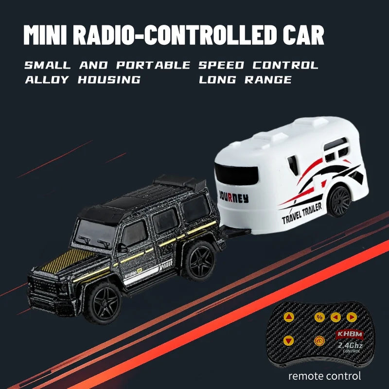 1/64 Mini Alloy Remote Control Car JZ06 – Portable Pocket RC Vehicle with 60-Min Work Time, 3.7V Battery & CE Certification - C-HB002A