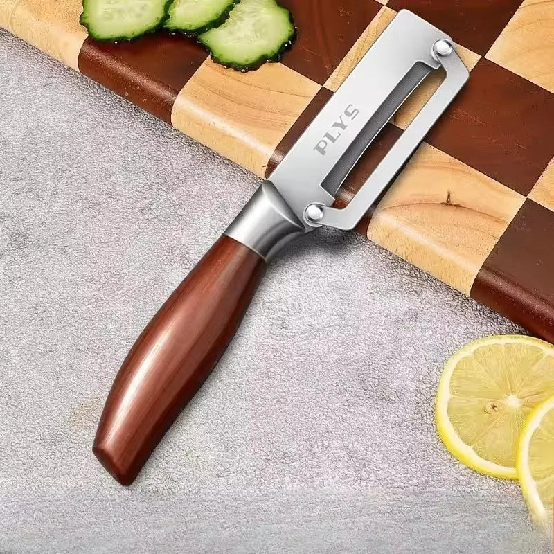 Stainless Steel Fruit & Vegetable Peeler – Ultra-Sharp Kitchen Scraping & Slicing Tool with Ergonomic Handle - Product Photo 4