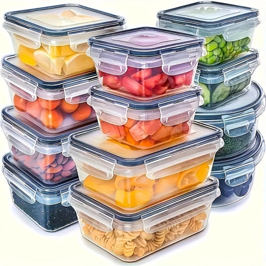 8-PC Airtight Food Storage Container Set – BPA-Free PP Plastic Kitchen Organizer for Dry Goods, Fruit & Veggies - Product Photo 1