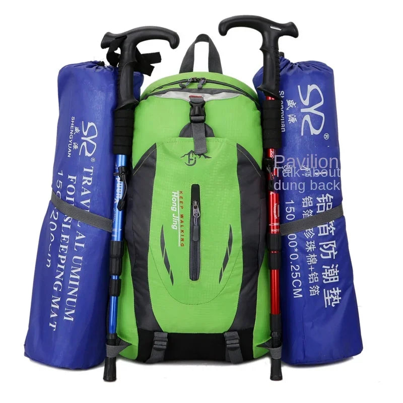 High-quality Nylon Waterproof Travel Backpack Men and Women Mountaineering Travel Bag Hiking Backpack Outdoor Sports Schoolbag - Product Photo 6