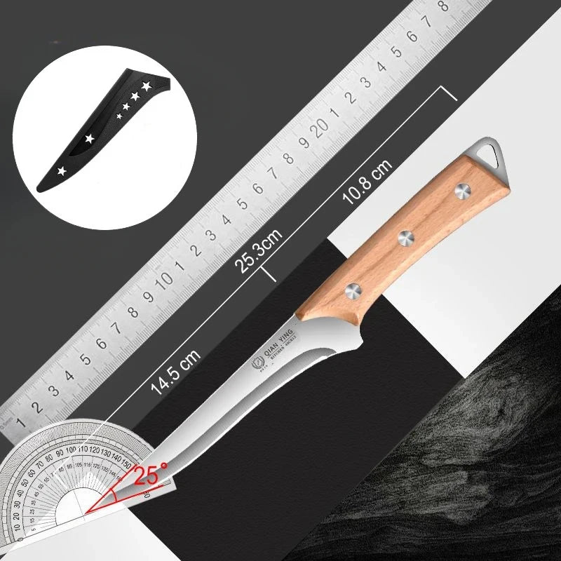 COOKCRAZE Forged Fish Slicing & Meat Boning Knife – Razor Sharp Stainless Steel Chef Knife for Kitchen & BBQ - 1pcs A