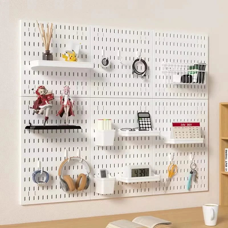 Wall-Mounted No-Punch Hole Board for Study, Living & Gaming Rooms