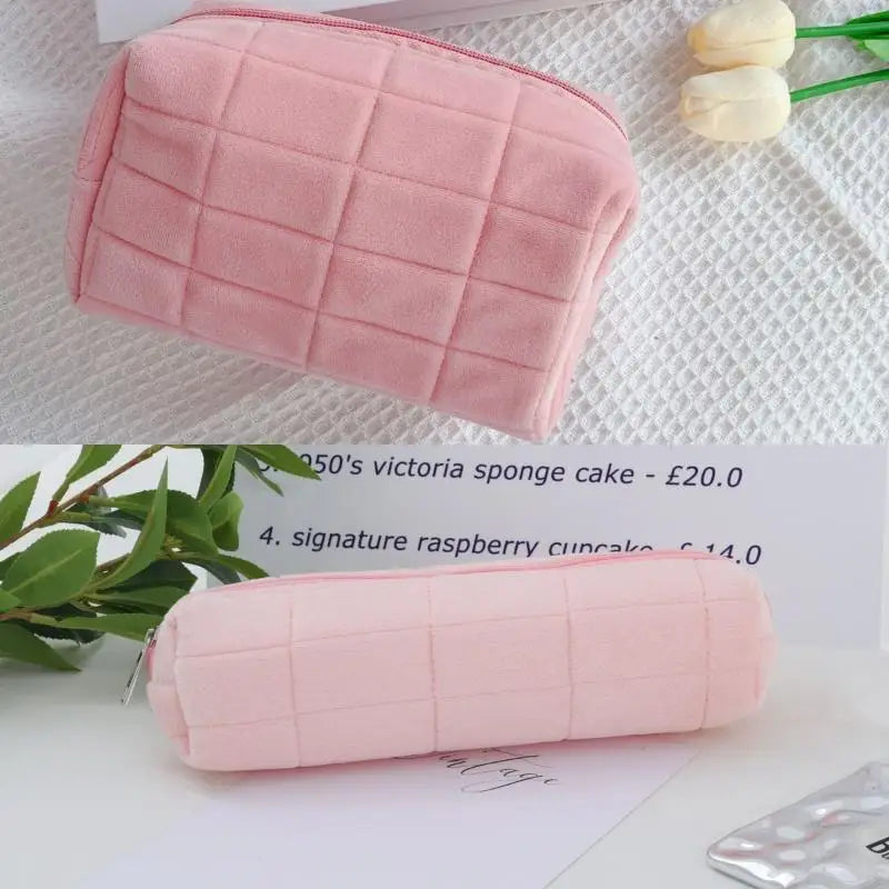 Creative Fluffy Pillow-Shaped Pencil Bag - A8