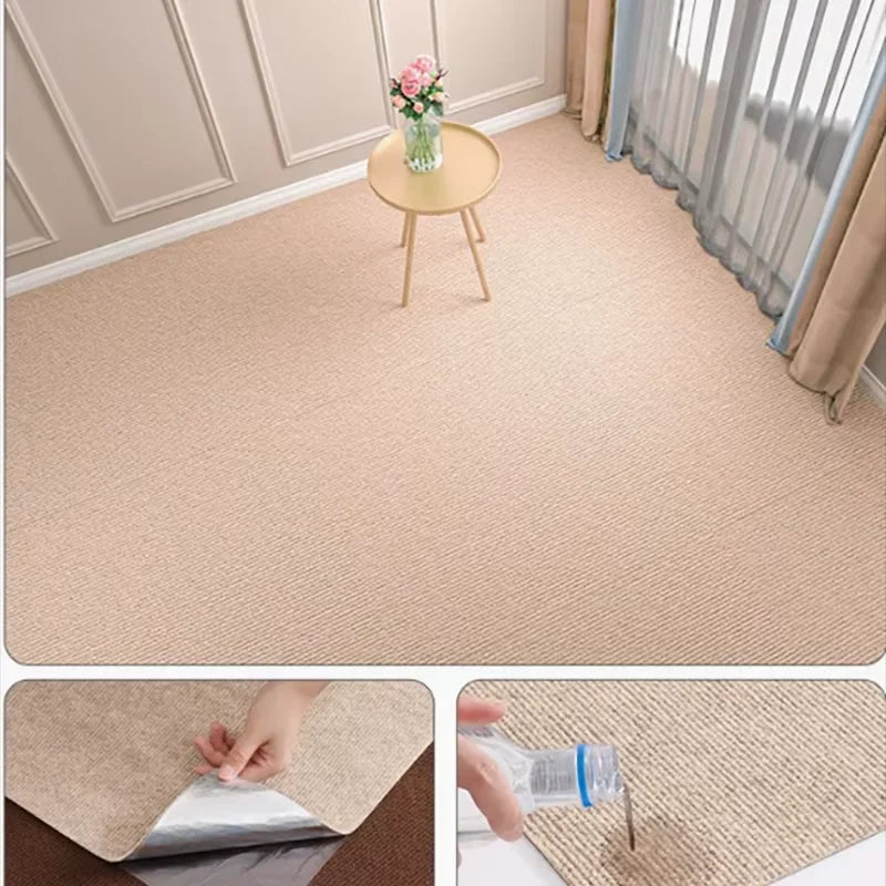 Self-Adhesive Felt Cat Scratching Carpet Roll (40cmx3m) – DIY Water Absorbent Furniture Guard & Doorway Mat - Beige - 40cmX300cm - China Mainland