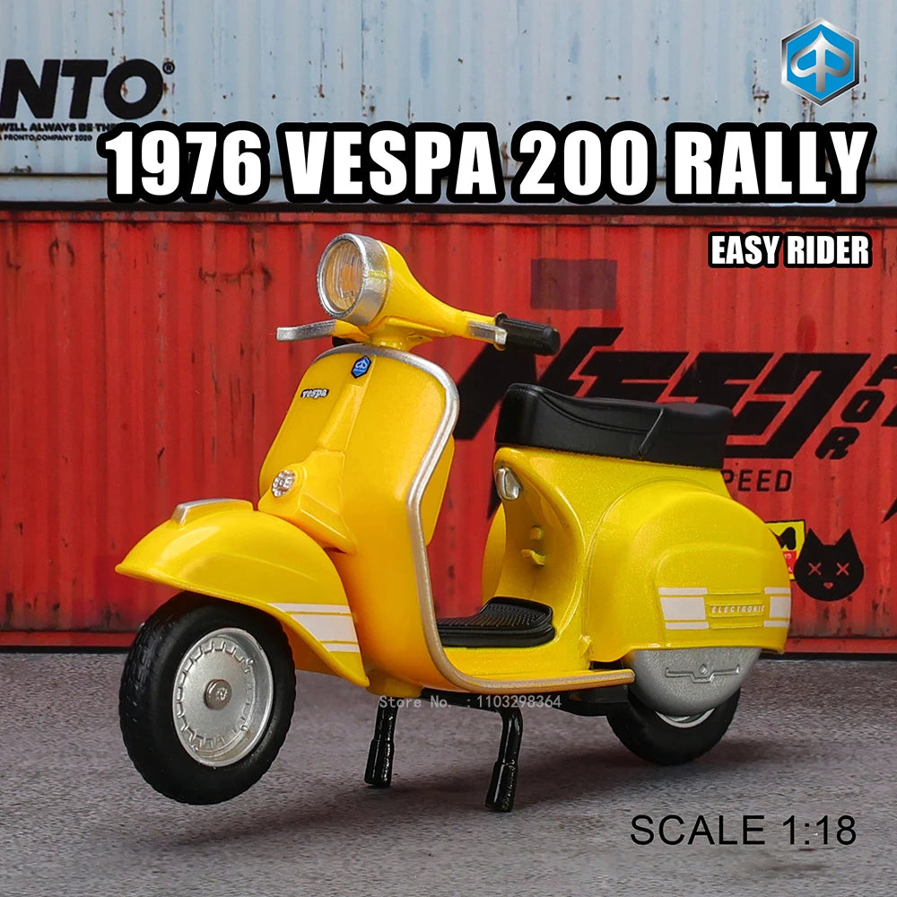 MSZ 1:18 Scale Diecast Alloy Motorcycle Model – Replica Suzuki GSX-R1000 & Yamaha YZF-R1 Static Display Superbike - 1-18 Vespa 200