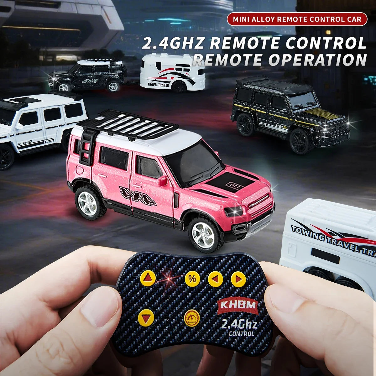 1/64 Mini Alloy Remote Control Car JZ06 – Portable Pocket RC Vehicle with 60-Min Work Time, 3.7V Battery & CE Certification - Product Photo 1