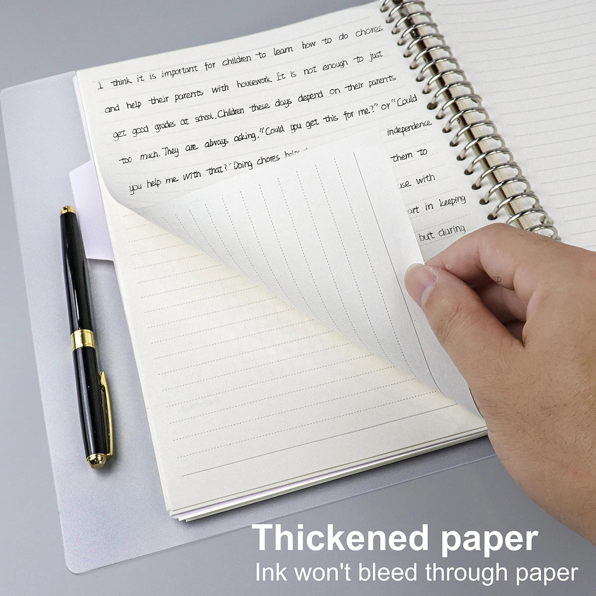 A4/B5/A5 Loose Leaf Refill Binder Notebook Blank/Line/Grid/Cornell Replacable Metal Ring Office&School Supplies Stationery - Product Photo 5