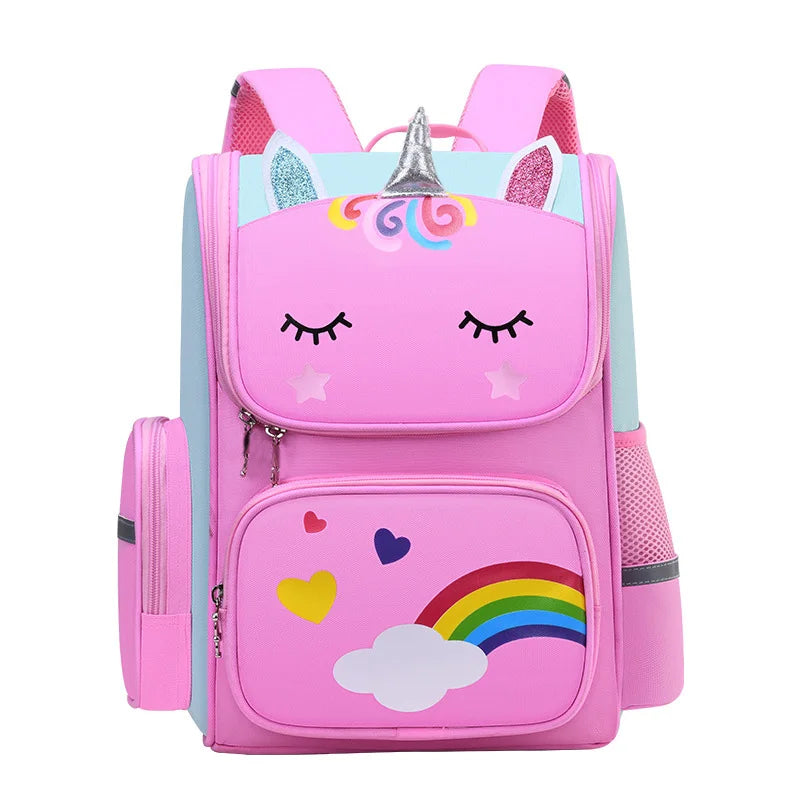 Cute Unicorn Rainbow Eyes Girls Backpack - Product Photo 3