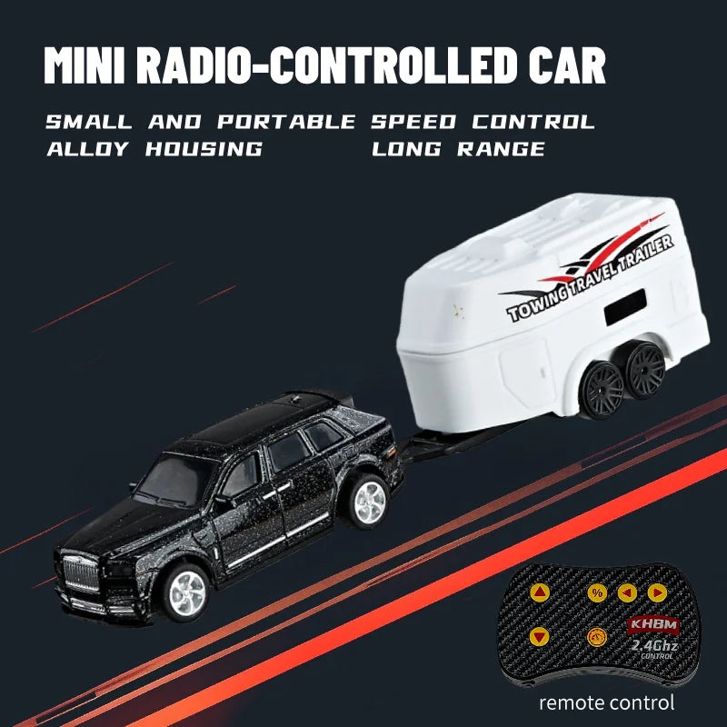 1/64 Mini Alloy Remote Control Car JZ06 – Portable Pocket RC Vehicle with 60-Min Work Time, 3.7V Battery & CE Certification - C-HB003A