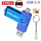 128GB USB 3.0 Type-C Flash Drive – High Speed Pen Drive with Keychain
